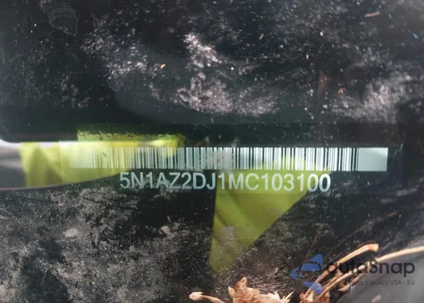 2021 Nissan Murano Platinum Fwd z USA, uszkodzony, nr VIN 5N1AZ2DJ1MC103100